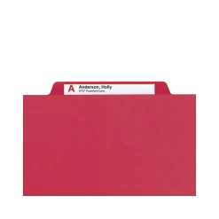 File Folders|Smead Pressboard File Folders, 1/3-Cut Tab, 1