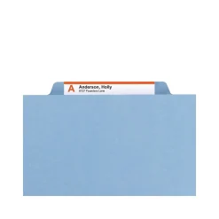 File Folders|Smead Pressboard File Folders, 1/3-Cut Tab, 1