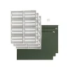 Hanging File Folders|Smead ProTab 100% Recycled Hanging File Folder, 3-Tab, Letter Size, Standard Green, 20/Box (64195)