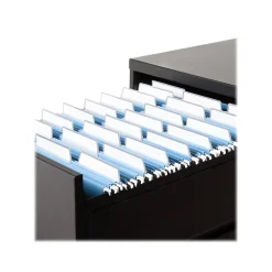 Hanging File Folders|Smead ProTab 10% Recycled Hanging File Folder, 3-Tab, Letter Size, Blue, 20/Box (64210)