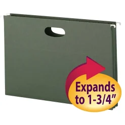 Hanging File Folders|Smead Recycled Hanging File Pocket, 1.75