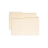 File Folders|Smead Reinforced File Folder, 2 Tab, Legal Size, Manila, 100/Box (15326)