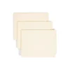 File Folders|Smead Shelf-Master Recycled End Tab File Folder, Straight Cut, Letter Size, Manila, 100/Box (24111)