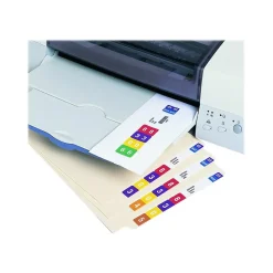 Labels|Smead Smartstrip ColorBar WaterGuard Inkjet File Folder Labels, 1 1/2" x 7 1/2", White, 250/Pack (66006)