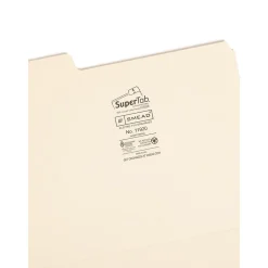 File Folders|Smead SuperTab File Folder, 1/3-Cut Tab, Letter, Manila, 24/Pack (11920)