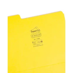 File Folders|Smead SuperTab File Folder, Oversized 1/3-Cut Tab, Letter Size, Assorted Colors, 24 per Pack (11956)