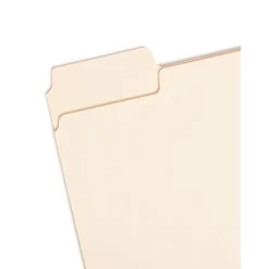 File Folders|Smead SuperTab Heavy Duty File Folder, Oversized 1/3-Cut Tab, Letter Size, Manila, 50/Box (10401)