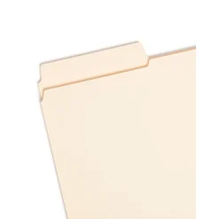 File Folders|Smead SuperTab Reinforced File Folder, 3 Tab, Legal Size, Manila, 100/Box (15395)