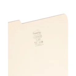 File Folders|Smead SuperTab Reinforced File Folder, 3 Tab, Legal Size, Manila, 100/Box (15395)