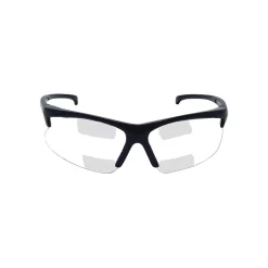 Smith & Wesson 30-06 Scratch-Resistant Dual Reader Safety Glasses; Black Frame, Clear Lens