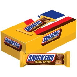 Snickers Peanut Butter Squared Chocolate Candy Bars, 1.78 oz, Pack of 18 (MMM39412)