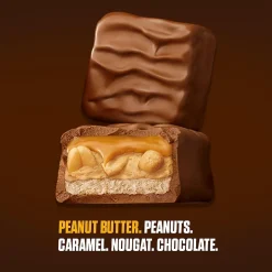 Snickers Peanut Butter Squared Chocolate Candy Bars, 1.78 oz, Pack of 18 (MMM39412)