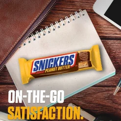 Snickers Peanut Butter Squared Chocolate Candy Bars, 1.78 oz, Pack of 18 (MMM39412)