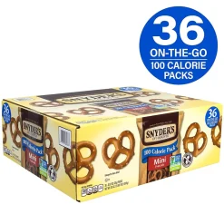 Snyders Mini Original Pretzels Twists, .92 oz., 36 Bags/Box (220-00487)
