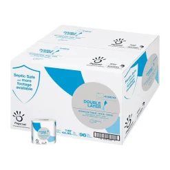 Standard Toilet Paper, 1-Ply, White, 500 Sheets/Roll, 96 Rolls/Carton (410010)<Sofidel Online