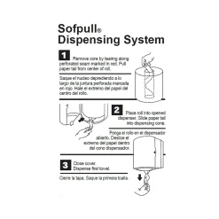 SofPull Junior Centerpull Paper Towels, 1-ply, 275 Sheets/Roll, 8 Rolls/Pack (28125)