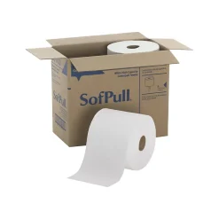 SofPull Premium Centerpull Paper Towels, 1-ply, 560 Sheets/Roll, 4 Rolls/Pack (28143)