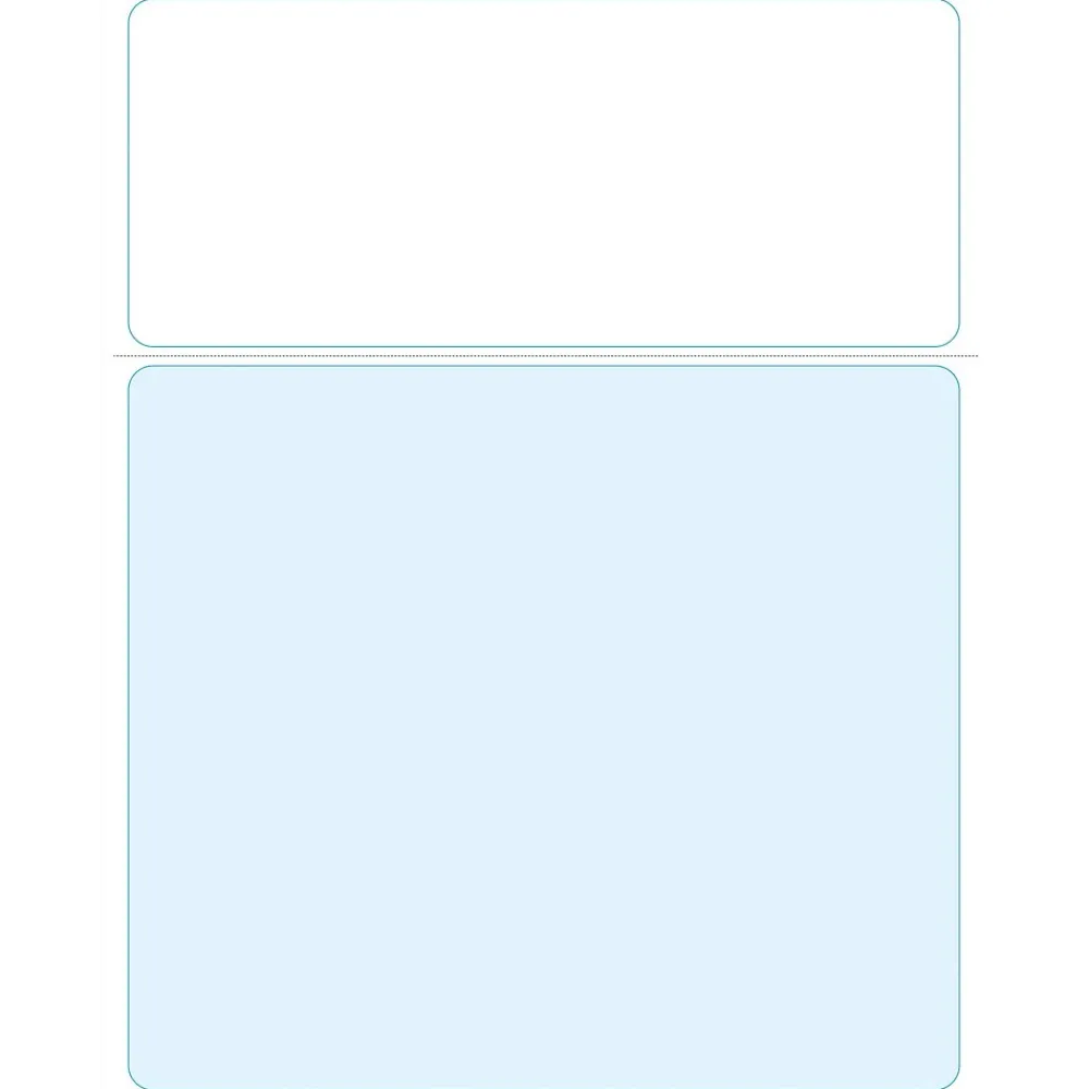 Business Forms*Medical Arts Press Solid Color Laser Statements, Style D, without Credit Card Information, Blue