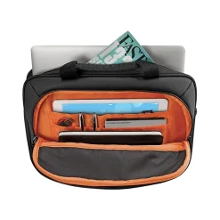 ACE Laptop Briefcase, Black/Orange Polyester (UBN106-4)<Solo Best