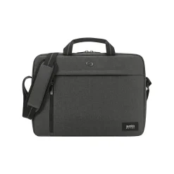 Downtown 15.6" Laptop Briefcase, Gray Polyester (UBN126-10)<Solo Outlet