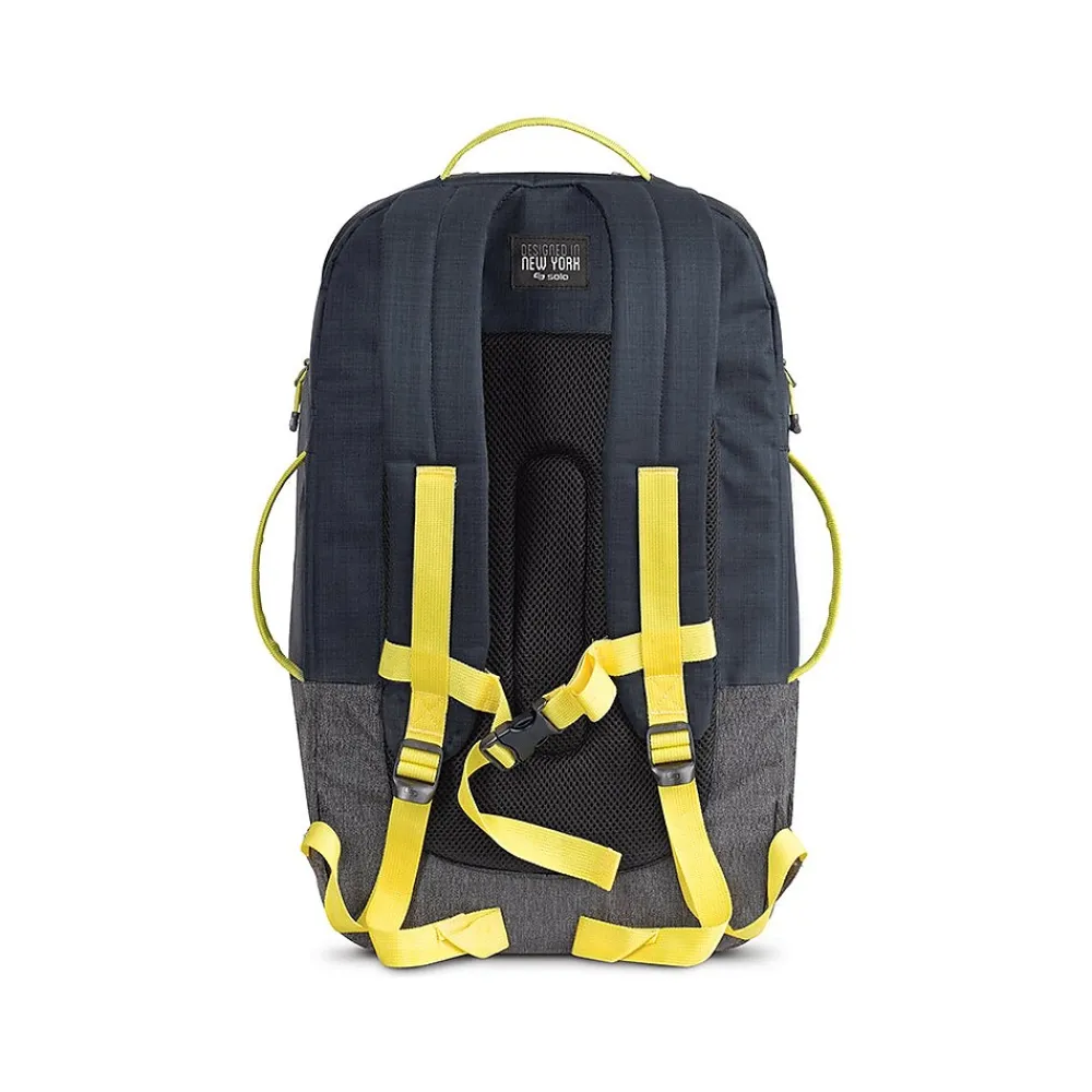 Solo Everyday Max Laptop Recycled Backpack, Large, Navy/Gray (ACV732-4)