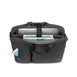 Laptop Briefcase, Black Polyester (UBN310-4X)<Solo Online