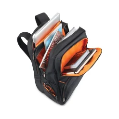 Solo New York Ambition Travel Laptop Backpack, Large, Black/Orange (UBN722-4)