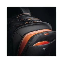 Solo New York Ambition Travel Laptop Backpack, Large, Black/Orange (UBN722-4)