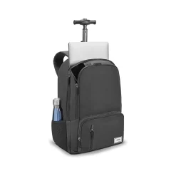 Solo New York Bleecker Laptop Backpack with Wheels, Medium, Black (UBN786-4)