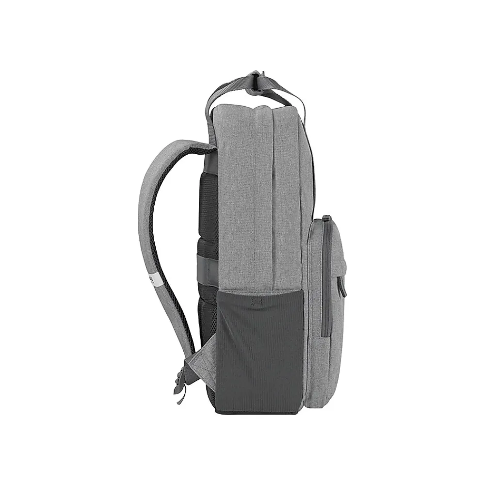 Solo New York Claim 15.6" Laptop Backpack, Heathered Gray Polyester (UBN760-10)