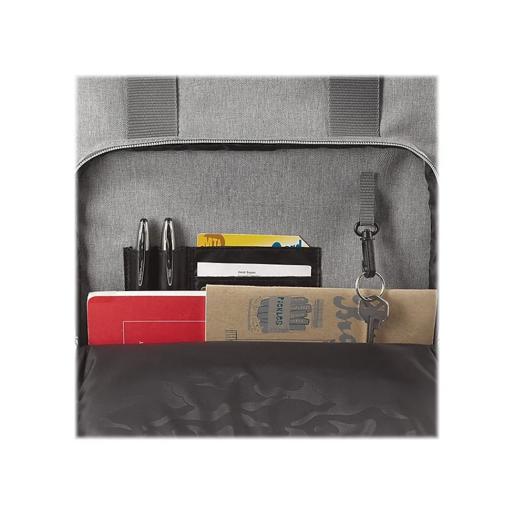 Solo New York Claim 15.6" Laptop Backpack, Heathered Gray Polyester (UBN760-10)