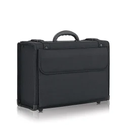 Classic 16" Laptop Briefcase, Black Vinyl (PV50-4)<Solo New York Online