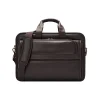 Classic Leather Briefcase, Laptop Compatible, Espresso (D941-3)<Solo New York Clearance