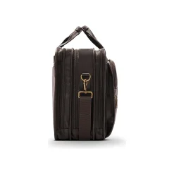 Classic Leather Briefcase, Laptop Compatible, Espresso (D941-3)<Solo New York Clearance