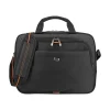 Everyday Laptop Briefcase, Black/Orange Polyester (UBN106-4)<Solo New York