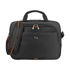 Everyday Laptop Briefcase, Black/Orange Polyester (UBN106-4)<Solo New York