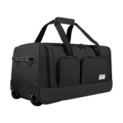 Leroy 22" Polyester Telescoping Carry-On Travel Duffel with Wheels, Black (UBN980-4)<Solo New York Hot