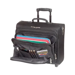 Midtown Collection Columbus Laptop Rolling Briefcase, Black Polyester (B64-4)<Solo New York Discount