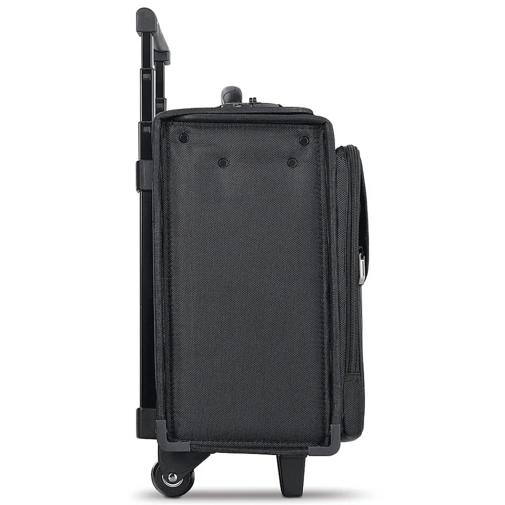 Midtown Collection Morgan Laptop Rolling Briefcase, Black Polyester (B151-4)<Solo New York Online