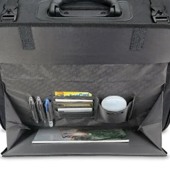 Midtown Collection Morgan Laptop Rolling Briefcase, Black Polyester (B151-4)<Solo New York Online
