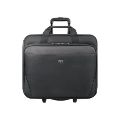 Midtown Empire Laptop Rolling Briefcase, Black Polyester (CLS910-4)<Solo New York Discount