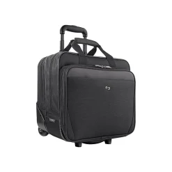 Midtown Empire Laptop Rolling Briefcase, Black Polyester (CLS910-4)<Solo New York Discount