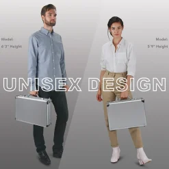 Midtown Fifth Avenue Hard-Sided Aluminum Attache, Laptop Compatible, Titanium (AC100-10)<Solo New York New