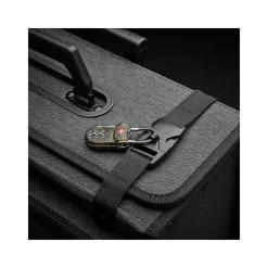 Morgan Polyester Briefcase, Laptop Compatible, Rolling, TSA Checkpoint Friendly, Gray (B151-4/10)<Solo New York Outlet