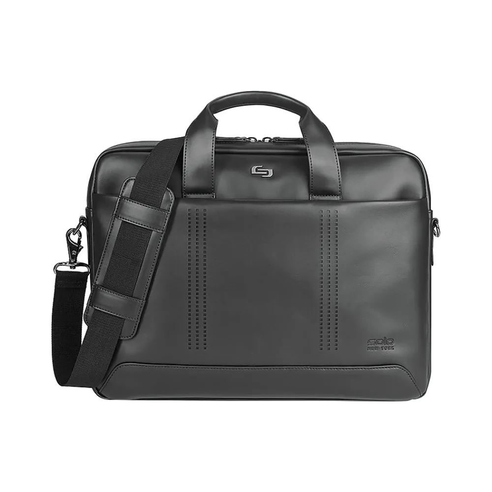 Laptop Bags|Solo New York Murray 15.6" Vinyl Laptop Bag, Black (VNL100-4)
