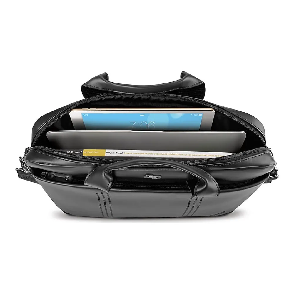 Laptop Bags|Solo New York Murray 15.6" Vinyl Laptop Bag, Black (VNL100-4)