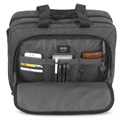 Nomad Collection Voyage Laptop Briefcase, Gray Polyester (NOM301-10)<Solo New York Discount