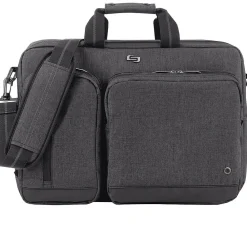 Polyester Briefcase, Laptop Compatible, Black (UBN310-10)<Solo New York Discount