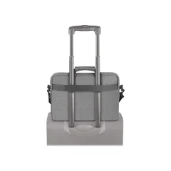 Re:new Polyester Briefcase, Laptop Compatible, Heathered Gray (UBN127-10)<Solo New York New