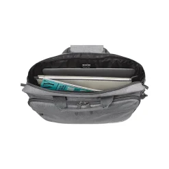 Re:new Polyester Briefcase, Laptop Compatible, Heathered Gray (UBN127-10)<Solo New York New